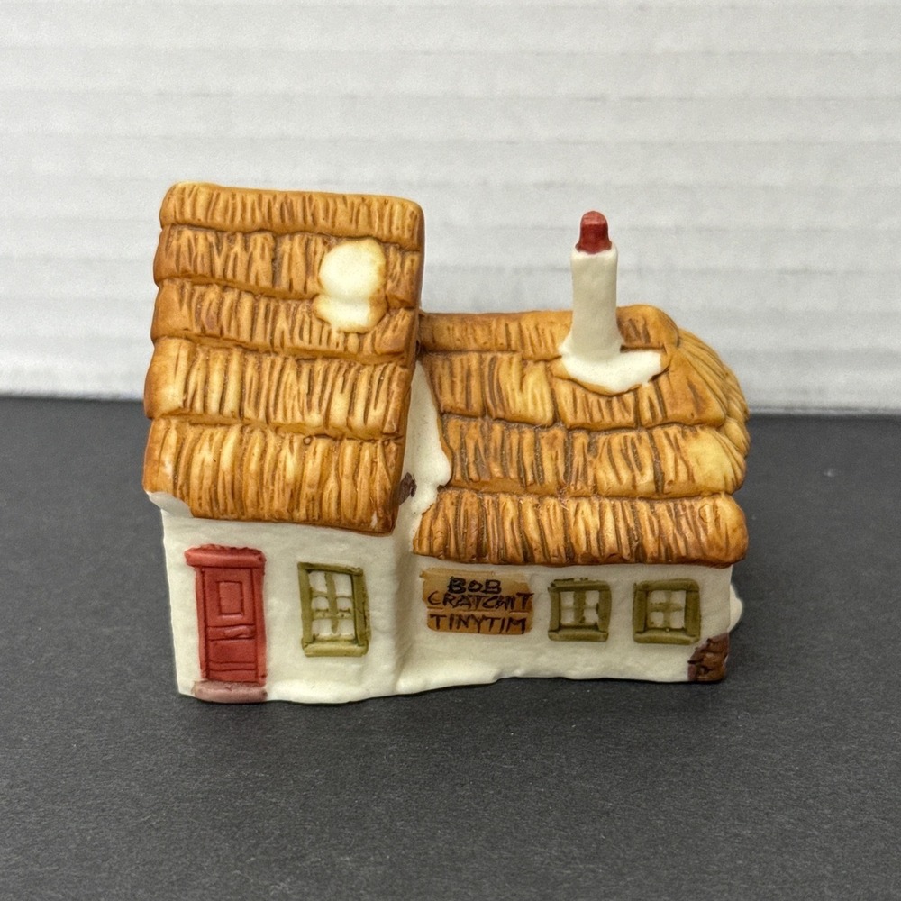 Department 56 Dickens Village Miniature House Bob Cratchit Tiny Tim Cottage